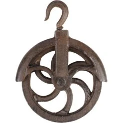 ESSCHERT DESIGN Katrol Antiek - Gietijzer