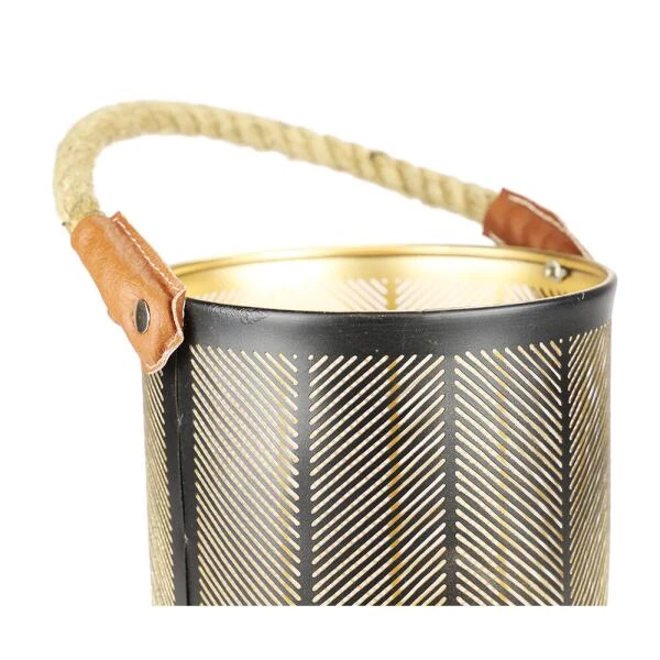 Lantaarn Visgraatmotief - 35 × 25 Cm 4 Lantaarn Visgraatmotief - 35 × 25 Cm - Afbeelding 2