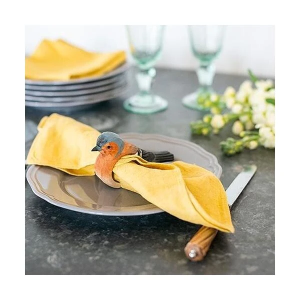 Servetring Vink In Lindenhout - Handgemaakt 4 Servetring Vink In Lindenhout - Handgemaakt - Afbeelding 2