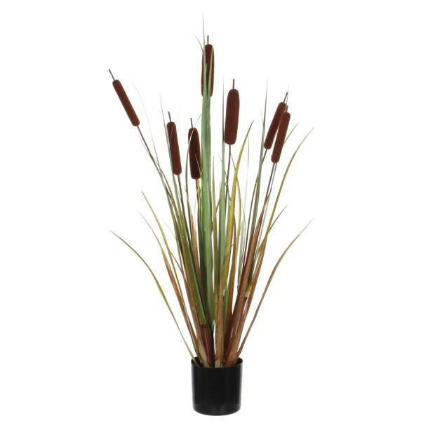 Kunstplant Lisdodde In Pot - 12,5 × 90 Cm 3 Kunstplant Lisdodde In Pot - 12,5 × 90 Cm