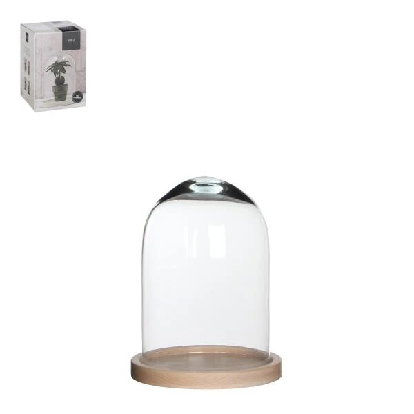 Stolp Glas Hella Bruin - Ø 17 × 23 Cm 3 Stolp Glas Hella Bruin - Ø 17 × 23 Cm