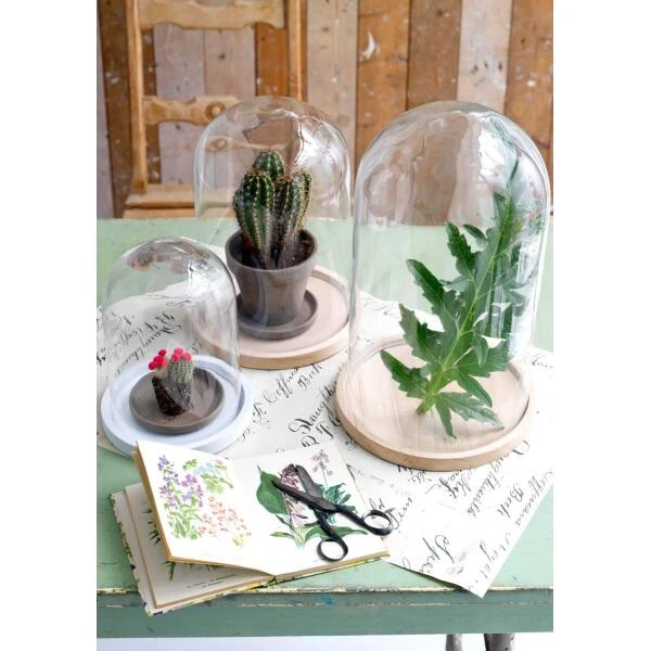 Stolp Glas Hella Bruin - Ø 17 × 23 Cm 4 Stolp Glas Hella Bruin - Ø 17 × 23 Cm - Afbeelding 2