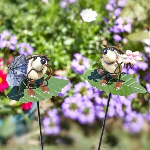 Egel Tuinprikkers - Set Van 2 Stuks 3 Egel Tuinprikkers - Set Van 2 Stuks