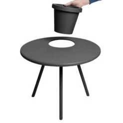 Bijzettafel Fatboy® Bakkes Ø60 Cm - Antraciet 10 Bijzettafel Fatboy® Bakkes Ø60 Cm - Antraciet -Oasis Winkel fatboy bakkes 60 cm donkergrijs 1616427613 4 600