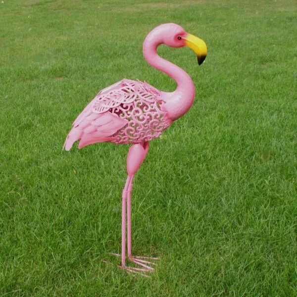 Flamingo In Metaal - Solar 5 Flamingo In Metaal - Solar - Afbeelding 3