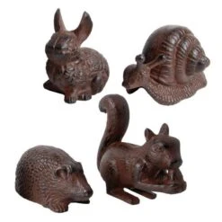 ESSCHERT DESIGN Gietijzeren Dierfiguren - Set Van 4 Stuks