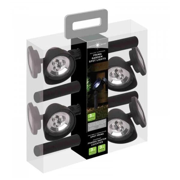 Grondspot Prima Op Zonne-energie - 3 Lumen - Set Van 4 Stuks 5 Grondspot Prima Op Zonne-energie - 3 Lumen - Set Van 4 Stuks - Afbeelding 3