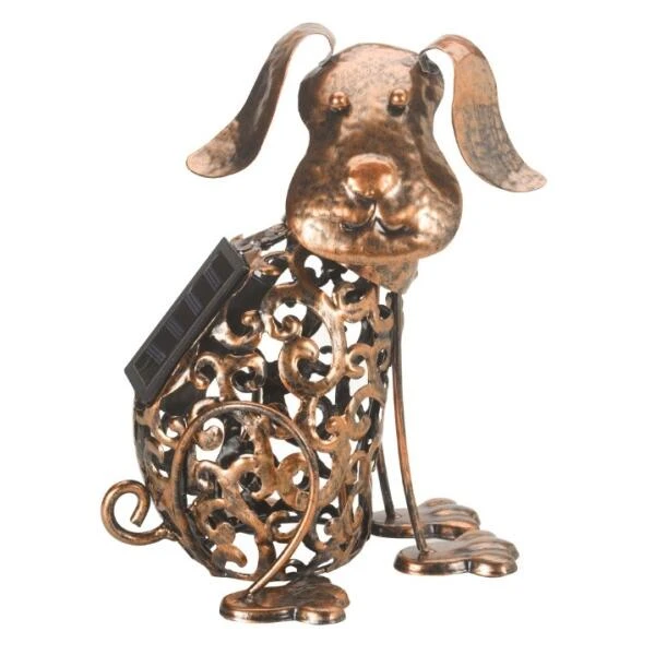 Hond Met Wiebelkop En Solarverlichting 3 Hond Met Wiebelkop En Solarverlichting