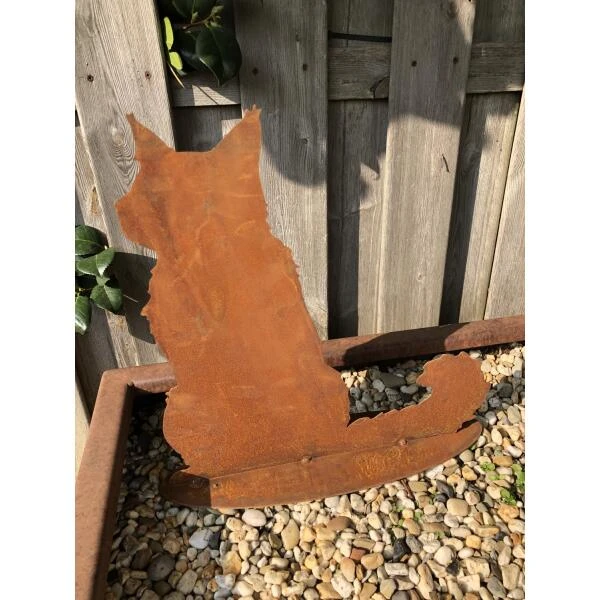 Kat Fluffy Rechtzittend - Decoroest 4 Kat Fluffy Rechtzittend - Decoroest - Afbeelding 2