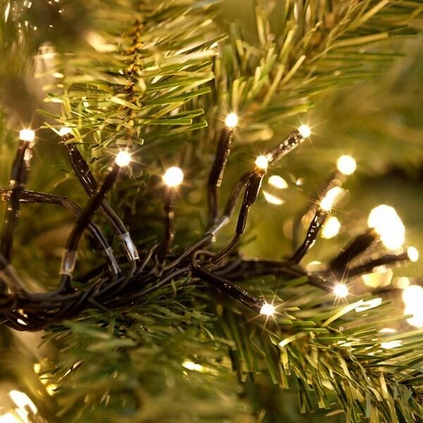 Kerstverlichting Cluster 456 Led Warm Wit - 6 M Groen 4 Kerstverlichting Cluster 456 Led Warm Wit - 6 M Groen - Afbeelding 2