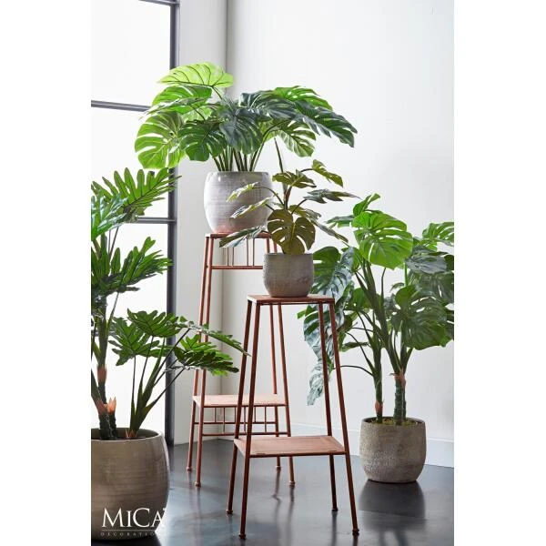 Kunstplant Monstera In Pot - 80 × 60 Cm 4 Kunstplant Monstera In Pot - 80 × 60 Cm - Afbeelding 2