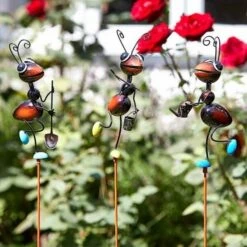 Tuinierende Mieren - Tuinprikkers - Set Van 3 Stuks