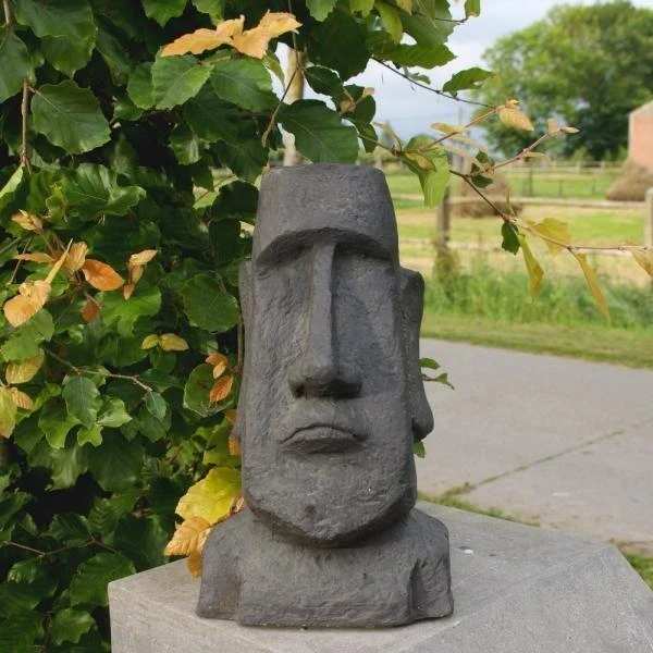 Moai - Tuinbeeld 30 Cm 3 Moai - Tuinbeeld 30 Cm