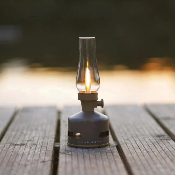 MoriMori Retrolamp Met Speaker - Chocoladebruin 4 MoriMori Retrolamp Met Speaker - Chocoladebruin - Afbeelding 2