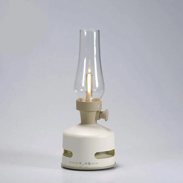 MoriMori Retrolamp Met Speaker - Parelwit 3 MoriMori Retrolamp Met Speaker - Parelwit