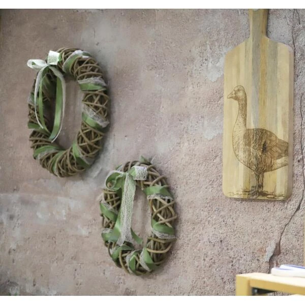 Rattan Krans Ø 40 Cm 4 Rattan Krans Ø 40 Cm - Afbeelding 2