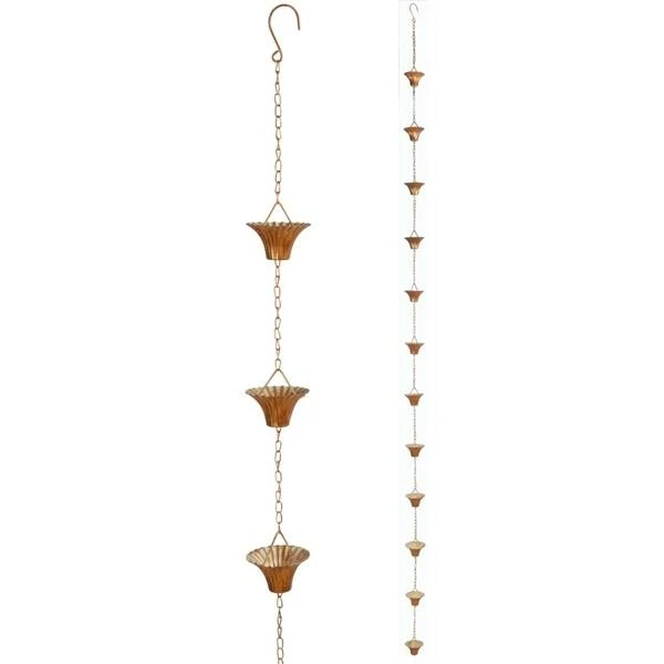 ESSCHERT DESIGN Regenketting Verkoperd Met 12 Emmertjes 4 ESSCHERT DESIGN Regenketting Verkoperd Met 12 Emmertjes - Afbeelding 2