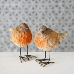 Roodborstje Tuinbeeld - Set Van 2 Stuks 7 Roodborstje Tuinbeeld - Set Van 2 Stuks -Oasis Winkel roodborstje tuinbeeld 1617026341 3 600