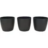 Set Bloempot Ella Ø 7 Cm - Mat Antraciet - Set Van 3 Stuks 2 Set Bloempot Ella Ø 7 Cm - Mat Antraciet - Set Van 3 Stuks -Oasis Winkel set bloempot ella 7 cm mat antraciet 1596802097 1 600