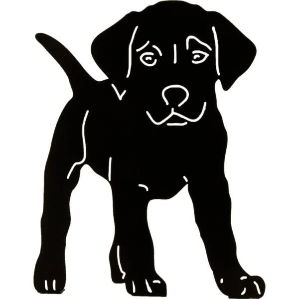 Silhouet Puppy Hond - Decoratief 3 Silhouet Puppy Hond - Decoratief
