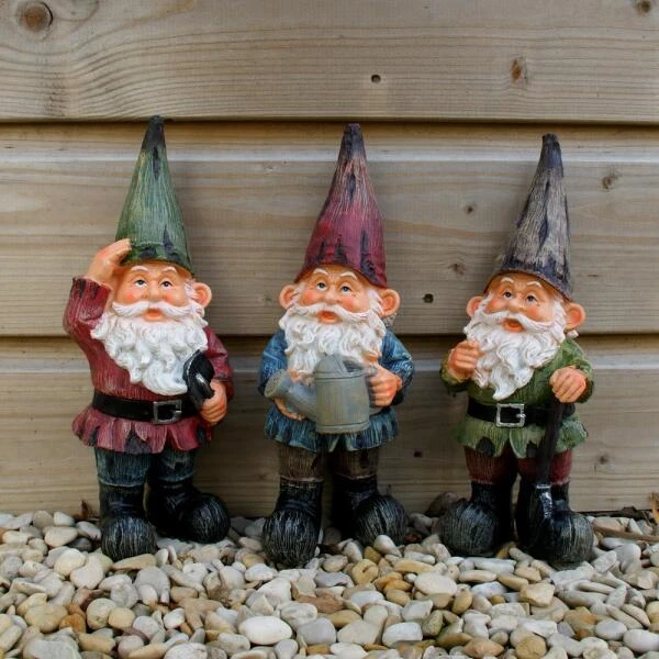 Tuinierende Kabouters - Set Van 3 Stuks 5 Tuinierende Kabouters - Set Van 3 Stuks - Afbeelding 3