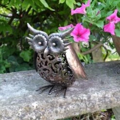 Uil In Metaal Met Verlichting Op Zonne-energie -Oasis Winkel uil in metaal solar 1484057612 2 600