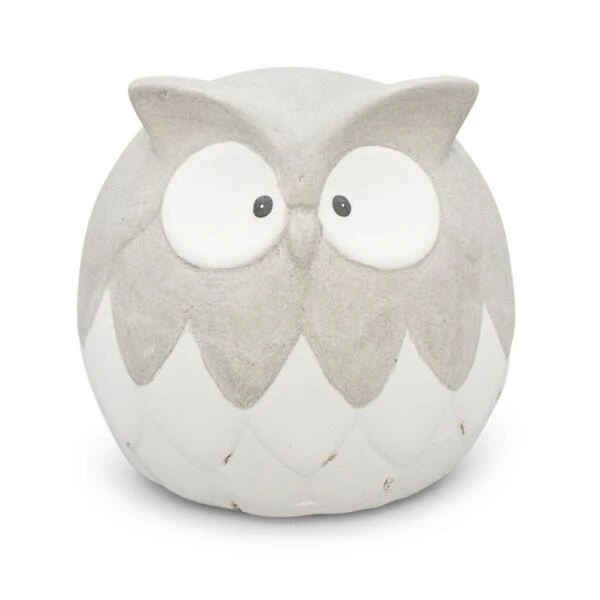 Uil Keramiek Wit - 15 × 14 × 15 Cm 3 Uil Keramiek Wit - 15 × 14 × 15 Cm