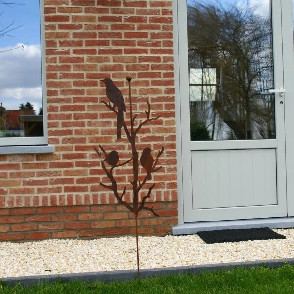 Vogels Op Tak Met Stang - Decoroest 6 Vogels Op Tak Met Stang - Decoroest - Afbeelding 4